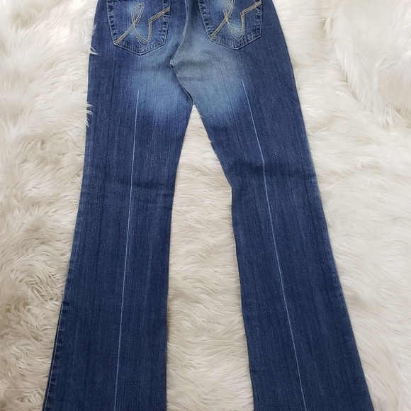 Bebe denim straight leg Jean's EUC size 29 - Picture 3 of 8